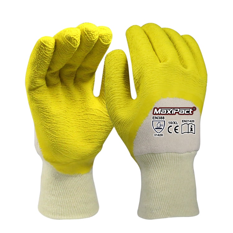 Raised Grain Rubber Coated Gloves Wholesale | Maxglove.com