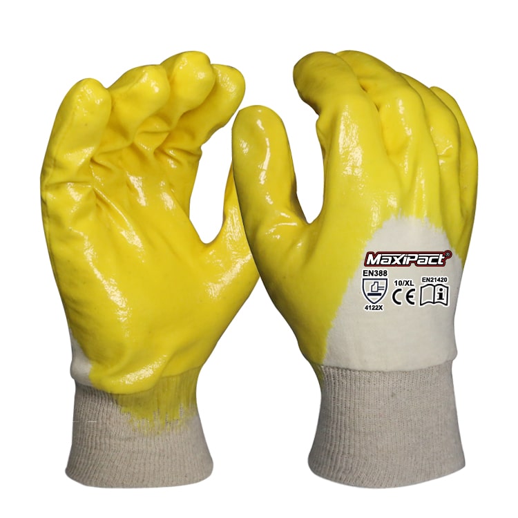 Jersey Nitrile Palm Coated Work Gloves | MaxGlove.com