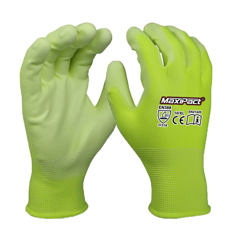 Polyurethane Palm Coated Gloves - PU Dotted | MaxGlove.com