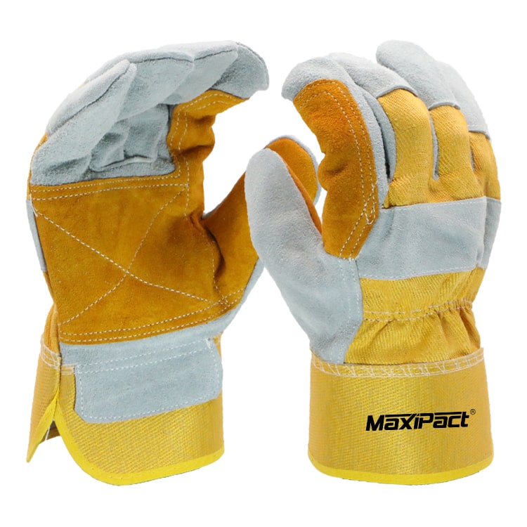 heavy duty split good leather gloves