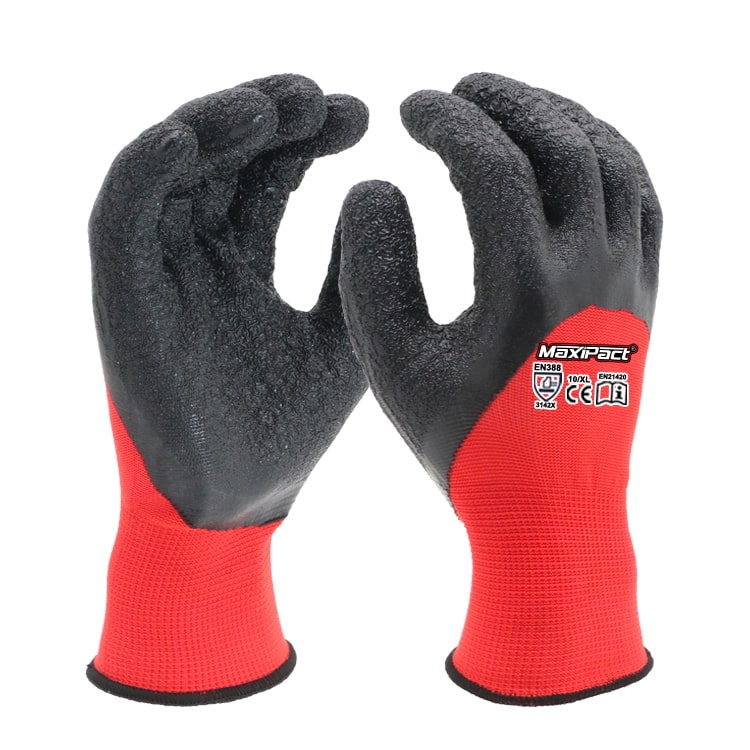 3/4 Dip Crinkle Latex Work Glove