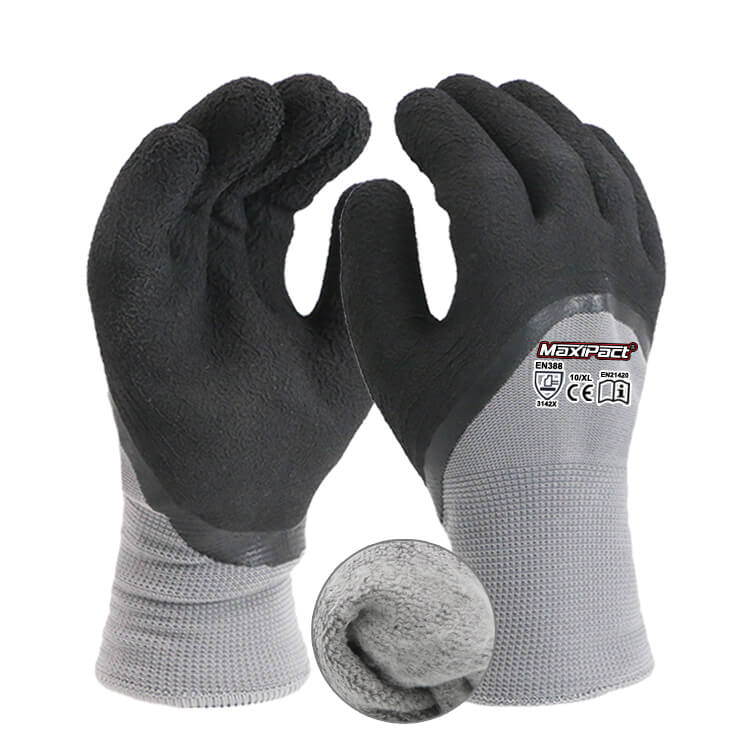 Latex 3/4 Winter Foam Glove Acrylic Terry | Maxglove.com