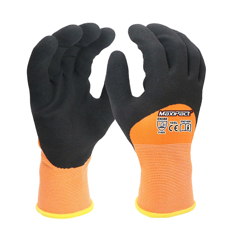 3/4 Dip Sandy Latex Glove Manufacturer-China | Maxglove.com