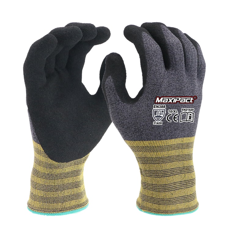 Industrial Glove Latex Dip Sandy Excellent Grip | Maxglove.com