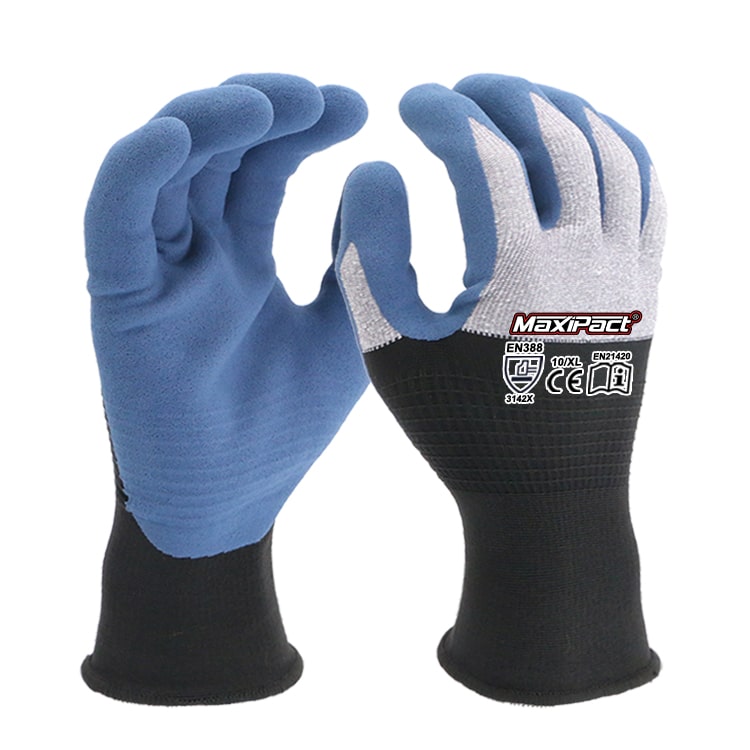 Latex Sandy Coating Work Glove Supplier China | Maxglove.com