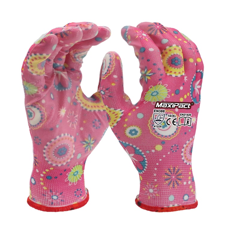 Nitrile Pattern Garden Glove