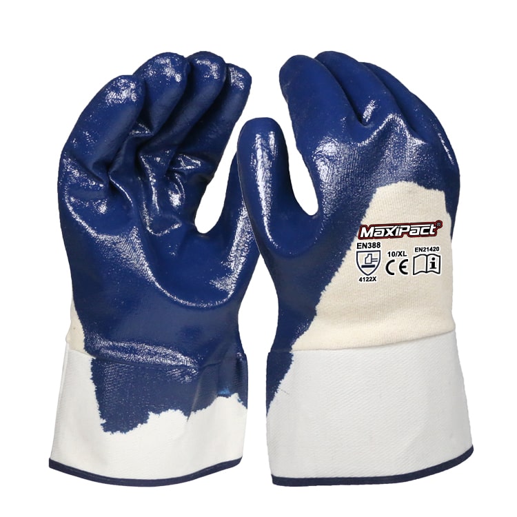 Safety Cuff Nitrile Coated Glove