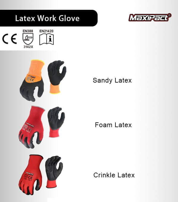 latex dip work glove