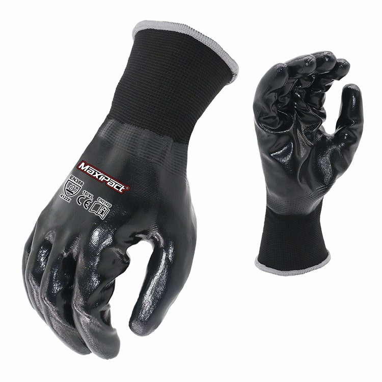 Palm Dip Nitrile Safety Glove