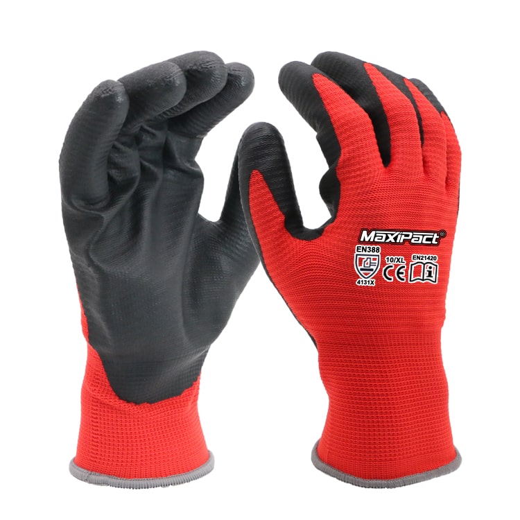 Foam Industrial Safety Glove Red | Construction/Warehouse