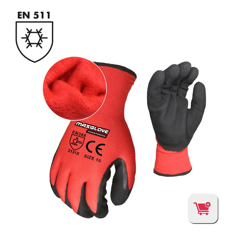 EN511 Anti Cold Foam Latex Safety Glove