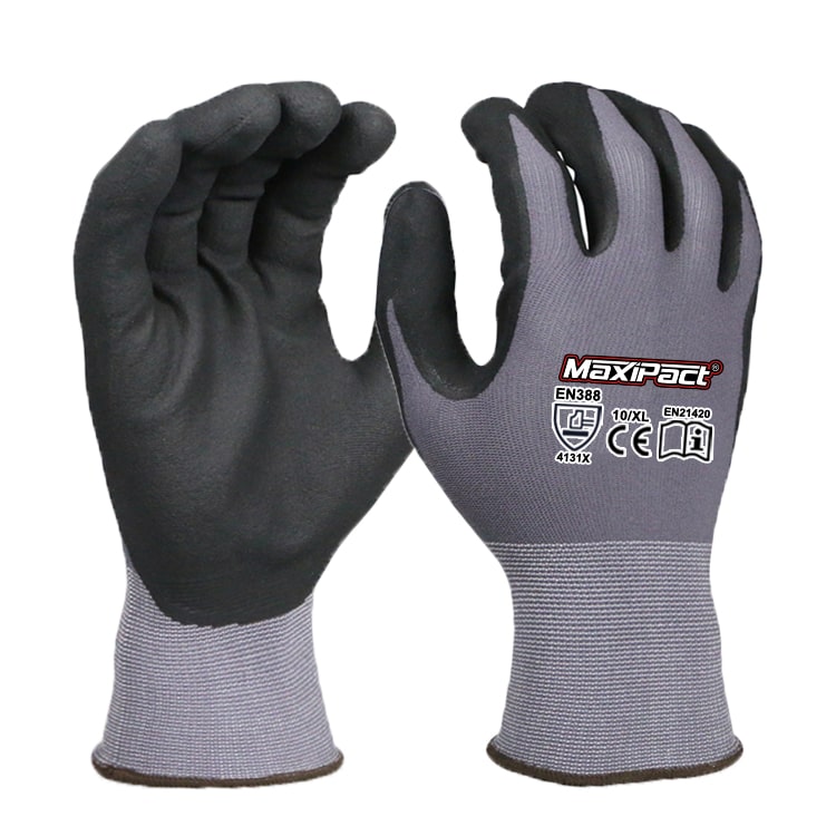 Hot Sale Nitrile Safety Glove Spandex Knit Shell | MaxGlove