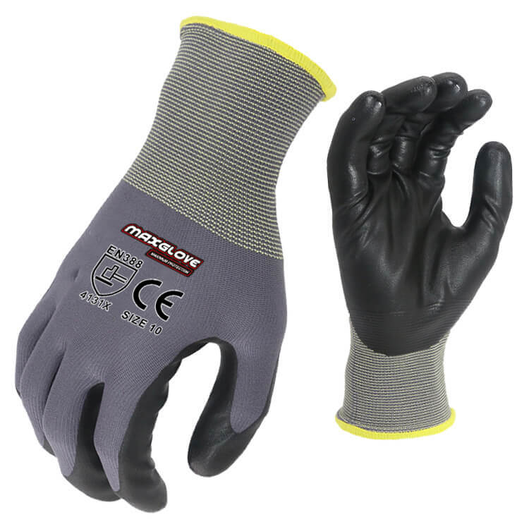foam nitrile Safety glove for manufacturing