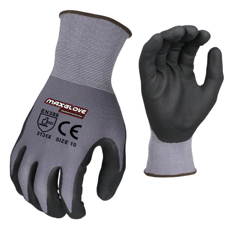 foam nitrile dip glove | oil proof 