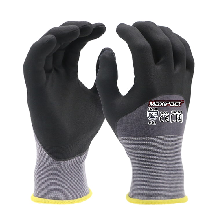 3/4 Coated Nitrile Industrial Glove | MAX GLOVE