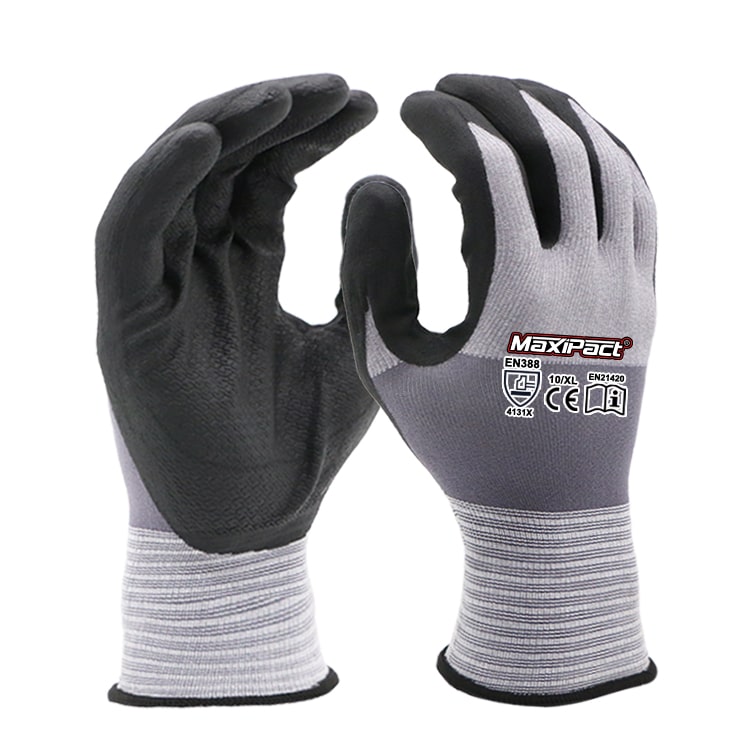 Ultra-thin Foam Nitrile Embossed Gloves | MAX GLOVE
