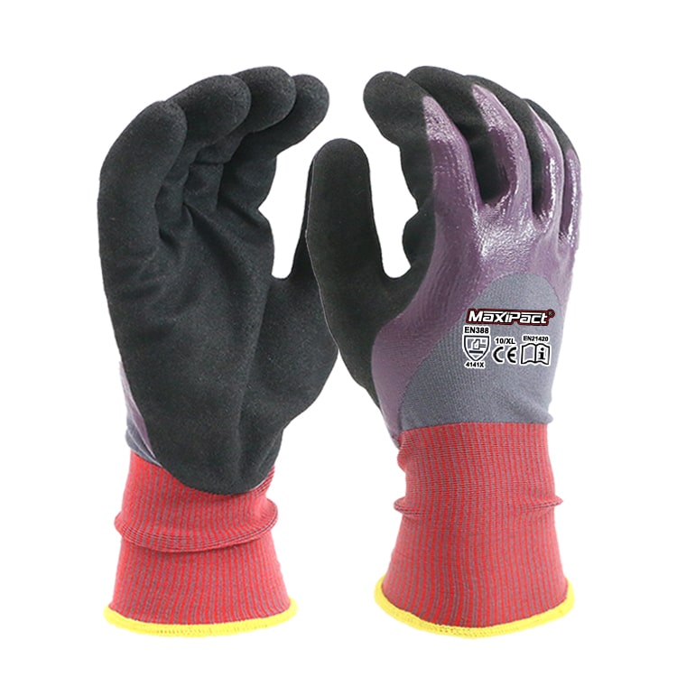 Waterproof Super Dry Sandy Nitrile Gloves