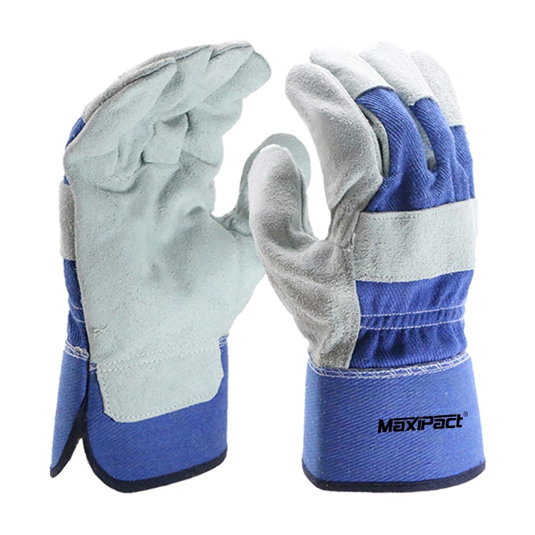 Blue Hawk Double Leather Palm Gloves | MAX GLOVE
