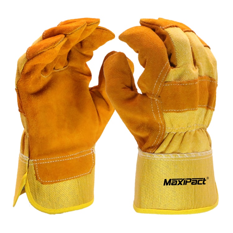 Leather Patch Palm Standard Work Gloves | MAX GLOVE