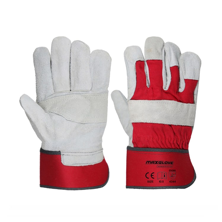 Leather Work Gloves with Safety Cuff | MAX GLOVE