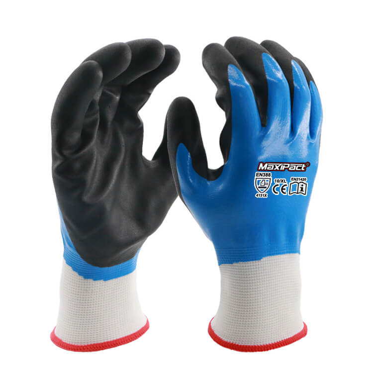 Waterproof 15G Nitrile Foam Gloves | MAX GLOVE