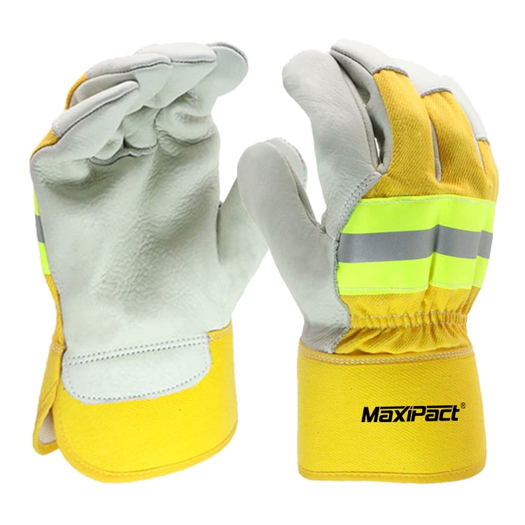 HV Leather Safety Cuff Gloves | MAX GLOVE