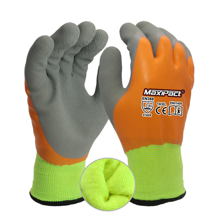 Waterproof Freezer Gloves Latex Foam | MAX GLOVE