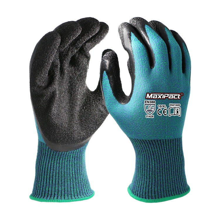 Crinkle Palm Latex Gloves | MAX GLOVE