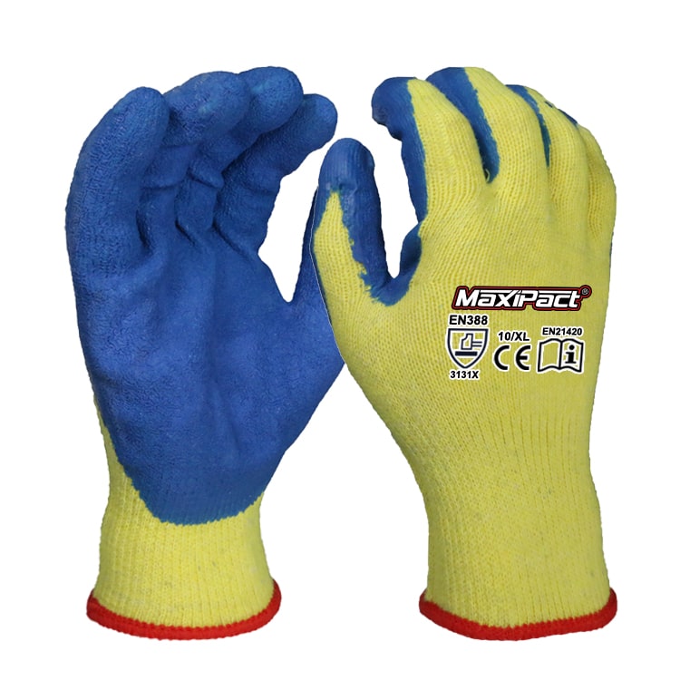 10 Gauge Crinkle Latex Work Gloves | MAX GLOVE