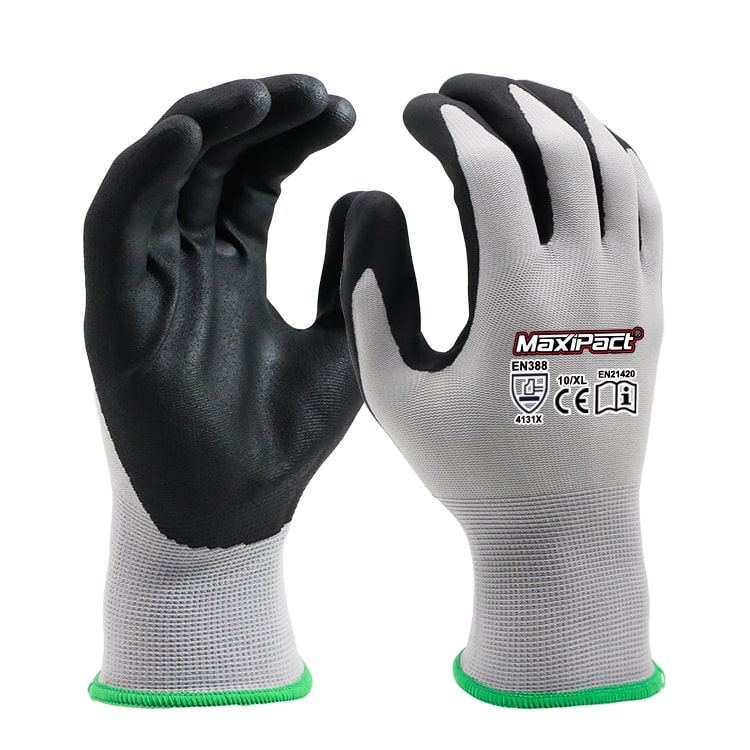 EN 388 4131X Foam Palm Nitrile Gloves | Max Glove