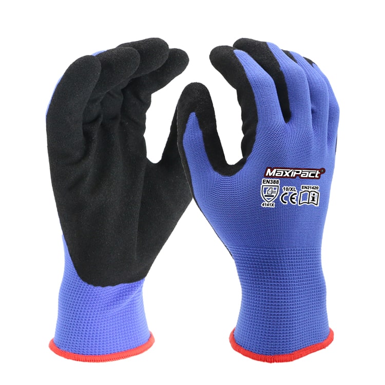 EN 388 4141X Sandy Nitrile Gloves | MaxGlove