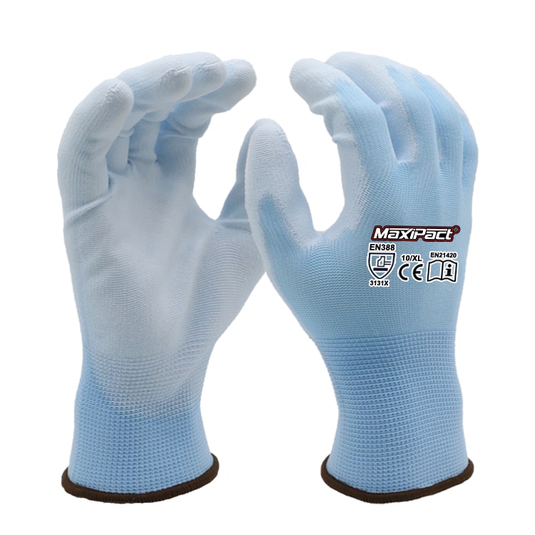 EN 388 3131X Colourful PU Work Gloves | Max Glove