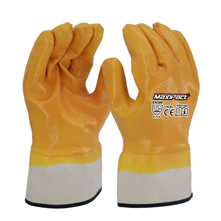 Smooth Nitrile Safety Cuff Gloves | MaxGlove