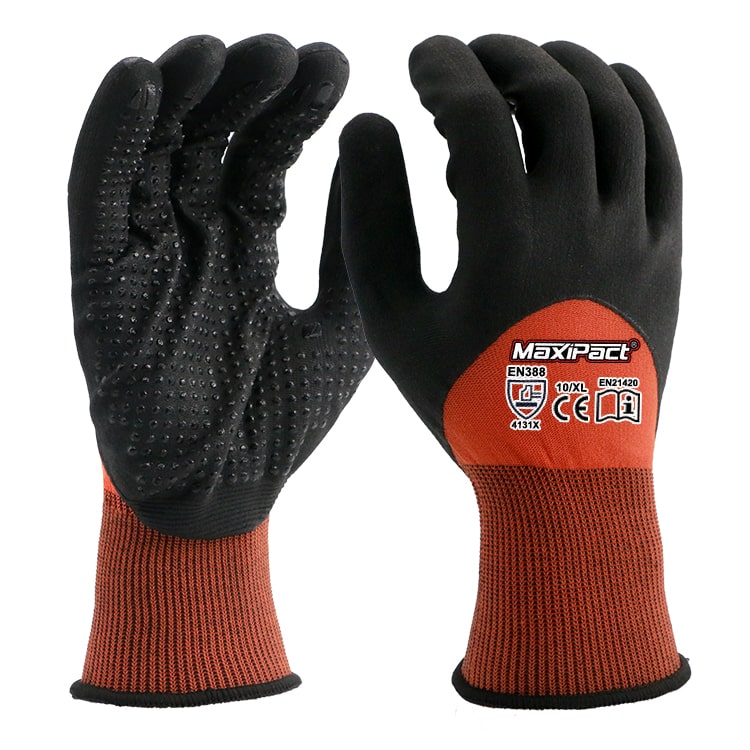 Dotted Palm Nitrile Work Gloves | MaxGlove