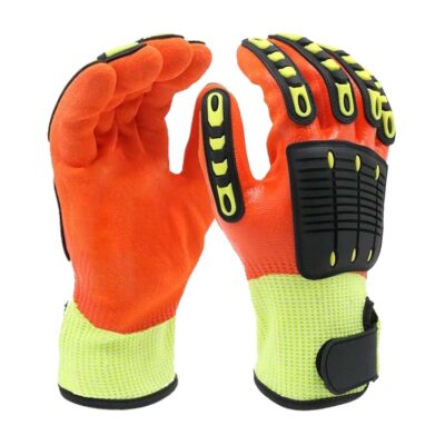 Red Nitrile Dipped Sandy Finish Glove | MaxGlove.com