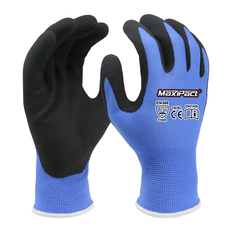 Durable Sandy Grip Latex Safety Gloves | MaxGlove