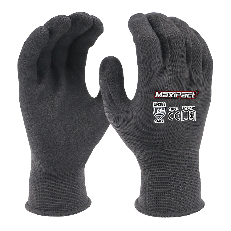 Durable Sandy Grip Latex Safety Gloves | MaxGlove